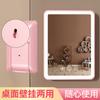 Espejo de Maquillaje LED con Luz, Espejo de Belleza, Luz de Relleno Recargable de Escritorio, Espejo de Tocador Plegable para Hogar, Dormitorio de Estudiantes
