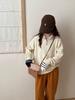 Suéter de Punto Holgazán Retro Twist Otoño e Invierno Cuello Medio Abierto Artístico Fresco Color Sólido Estilo Coreano Sencillo Suéter Corto para Mujer