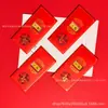 Oro puro 999, diseño de los doce animales del zodiaco, monedas cuadradas de oro, sobres rojos para atraer riqueza y buena fortuna, directo del fabricante, personalizable y disponible para venta al por mayor