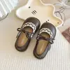 Zapatos Mary Jane de Encaje para Niñas, Sencillos de Lazo para Primavera/Verano, Suela Suave, Estilo Universitario, Zapatos Pequeños de Cuero Retro para Bebés