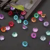 Acessórios DIY para Vagem de Lótus Pentes estilo antigo Cor gradiente step-shake Pequenos ornamentos de vagem de lótus Acessórios Contas soltas Esmalte Materiais para Brincos