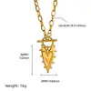 Collar de Acero de Titanio de Doble Capa con Colgante de Amor Dorado Lujo Ligero Versátil Diseño Francés de Nicho para Hombres y Mujeres Tendencia Collar de Acero de Titanio