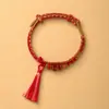 Pulseira de Corda Colorida do Festival do Barco Dragão Corda Vermelha Tecida à Mão Infantil Bebê Pequeno Zongzi Corda de Mão Presente de Lote Festival de Maio