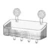 Estante con ventosa para cocina, baño y inodoro, solución de almacenamiento sin taladro para montaje en pared, caja de almacenamiento para lavabo