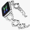 Para Apple applewatch7654/Se geração nova pulseira O-shaped joia de diamante pulseira de pulso de metal iwatch