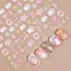 Redanco5D Repujado Ins Populares Pegatinas para Uñas Shell Light Navidad Muñeco de Nieve Pegatinas Estéreo para Uñas Dr1315