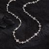 Estilo Doce Fresco Zircônia Colorida Trevo de Quatro Folhas Colar Feminino Alto Padrão Sensação Nicho Design de Estrela Elegante Corrente de Clavícula Joia