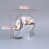 Cabezas de Maniquí Electroplateadas para Hombres, Mujeres y Niños, Maniquíes de Cabeza Dorados y Plateados para Escaparates de Tiendas de Ropa, Cabezas de Maniquí para Sombreros, Soportes para Pelucas