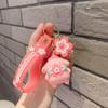 Kirby de las Estrellas Llavero de Epoxy Coche Mochila Colgante de Llave Lindo Muñeco de Dibujos Animados Encanto para Bolsa Llavero
