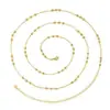 Corrente Corporal Bikini Minimalista Europeu e Americano para Corpo de Praia, Corrente de Satélite com Contas Metálicas da Moda, Corrente de Cintura Sexy