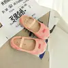 Sapatos de Couro para Meninas Primavera e Outono Novo Estilo Sapatos Princesa para Menininhas Solado Macio Slip-On Mocassins de Bebê Sapatos Infantis Rosa