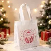 Bolsa de regalo navideña transfronteriza, bolsa blanca para dulces, bolsa de regalo de snacks y galletas de Santa Claus y renos