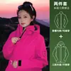 Chaqueta roja de tres en uno para exteriores para mujer, adecuada para primavera, otoño e invierno, desmontable, impermeable, cortavientos, abrigo de hombre, adecuado para personas menudas, chaqueta de senderismo