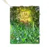 Pared Verde de Plantas Tridimensional, Paisajismo con Flores Artificiales, Pared de Fondo Artificial, Combinación de Paisaje, Decoración de Interiores, Pared de Plantas Simulada
