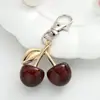 Chaveiro de Cereja Pingente de Bolsa Decoração de Mochila Estilo Tendência da Internet Japonesa e Coreana Pingente de Fruta Cereja da Moda