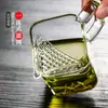 Jarra de cristal para infusión, infusor de té verde, filtro con forma de media luna, jarra integrada, separador de té, tetera, olla para preparar té, servir té, ceremonia del té