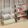 Estante Exhibidor de Cigarrillos Supermercado Tienda de Conveniencia Mostrador de Caja Estante para Cajetillas de Cigarrillos Estante de Almacenamiento Multicapa Estante para Colocar Porta Cigarrillos