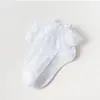 Calcetines de Encaje para Niñas Calcetines de Algodón para Primavera Otoño Verano Calcetines de Encaje Japonés Princesa Blancos Calcetines de Baile para Bebé Calcetines de Malla