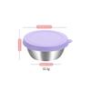 Molheira de Aço Inoxidável Transfronteiriça 1,6/2,4oz Recipiente para Molho de Salada com Tampa de Silicone Multicor, Recipiente Selado e Portátil para Conservação da Frescura