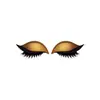 Pegatinas de Sombra de Ojos Doradas Zephoco Maquillaje de Ojos Perezoso Portátil Sensación Natural Larga Duración Fácil de Aplicar Secado Rápido Pegatinas Ligeras