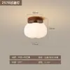 Luz Sencilla Nórdica para Pasillo Vestíbulo Entrada Techo LED Protección Ocular Creativa Lámpara de Techo Estilo Lujo Ligero Crema