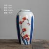 Vaso de Cerâmica Azul e Branco Pintado à Mão, Mini Mesa de Chá, Novo Estilo Chinês Vaso de Flores Artesanal Jingdezhen, Decoração Criativa Hidropônica, Frete Grátis