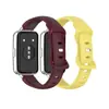Pulseira de Silicone de Cor Sólida com Fecho Borboleta Brilhante Compatível com Huawei Band 8/9/10/11/11Pro Pulseira de Reposição