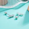 Brinco de Unha com Parafuso de Broca de Três Fileiras Simples Fashion Estilo Japonês e Coreano Feminino Estilo Fresco Diário Versátil Decoração de Brinco de Unha com Zircônia