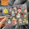 Cielo Popular Lindo Estrella Bebé Llorando Labubu Pegatina para Uñas DIY Funda de Teléfono Móvil Pegatina Grande Decoración de Gelatina Estéreo