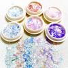 Joyería de uñas Cyber Celebrous, polvo de ópalo brillante, sueño polarizado, hada colorida, nieve, terciopelo, nube, brocado, polvo, decoración de lentejuelas para uñas
