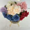 Gran Ramo de 7 Rosas de Nieve con el Carácter "Fu" para Arreglos de Suelo de Boda, Accesorios de Decoración de Interiores, Flores de Seda a Todo Color Estilo Europeo