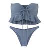 2025 nuevo traje de baño bikini de dos piezas para mujer, adelgazante, sexy, para playa, resort, aguas termales [una generación de cabello]]