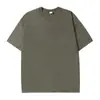 Camiseta de algodón puro de peso pesado de 230 g, lavada y desgastada, estilo vintage transfronterizo, talla grande, corte holgado, hombros caídos, estilo europeo y americano, manga corta