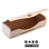 Estojo de Óculos Feito à Mão em Couro PU Durável Portátil com Zíper Estojo para Óculos de Sol Armazenamento Embalagem para Óculos Fabricante Atacado