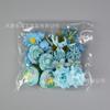 Bolsa de material de flores artificiales C caja de flores bolsa de material de traje con flor horquilla de cabeza de minoría étnica producción de sombrero de erudito de flores