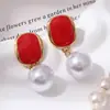 Novos Brincos Esmaltados da Moda de Verão, Estilo Coreano e Japonês, Frescos e Versáteis, Luxo Leve, Brincos Elegantes, Direto do Fabricante