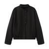 Exportación Transfronteriza Ropa de Mujer Otoño 2025 Estilo Europeo y Americano Chaqueta con Decoración de Botones + Traje de Pantalones Plisados para Mujer F825152