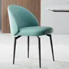 Centenas de cadeiras de jantar minimalistas italianas com um toque de luxo leve e de alta qualidade, encosto em madeira maciça, braços de jantar, cadeiras da moda para uso doméstico, design moderno
