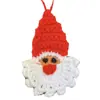 Nuevos Ornamentos Colgantes de Fiesta de Punto para Árbol de Navidad, Bolas, Anillos, Moda Navideña de Estación Independiente Europea y Americana de Comercio Exterior Transfronterizo