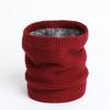 Bufanda nueva de color puro para invierno, cálida, con soporte cervical, cuello tipo jersey, estilo coreano, bufanda gruesa de punto de lana para hombres y mujeres