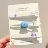 Presilhas de cabelo coloridas de desenho animado com frutas para mulheres, especialmente projetadas para lavar o rosto e maquiagem, presilhas bico de pato para dar volume ao cabelo da testa, presilhas de posicionamento de franja