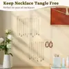 Suporte Transparente de Acrílico para Colares Rack de Joias Colar Pulseira Rack de Exibição de Joias de Parede Rack de Armazenamento Acessórios