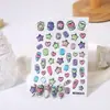 Manicure rosa popular online japonesa cartoon dopamina menina bidimensional colorida amor estrela joia de unha