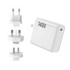 Carregador de Nitreto de Gálio PD3.1 de 140W Adaptador Dobrável com Pés Intercambiáveis Novo Carregador PD3.1 para Venda Transfronteiriça