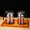 Tetera de Taza Elegante para Uso Doméstico Juego de Té Filtro de Un Botón Taza de Té Taza de Té y Agua Separación Juego de Tetera de Vidrio Fuente de Fábrica