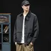 Ropa de Hombre Fengshe / Nueva Chaqueta Retro Americana Primavera y Otoño 2026 Abrigo de Trabajo para Hombre Parte Superior Moderna y Elegante
