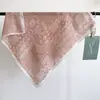 Pañuelo Cuadrado Pequeño de Imitación Seda Lana Algodón Lino, Nuevo Pañuelo de Seda Otoño e Invierno, Versátil para Viajes Diarios, Moda Retro, Chal Elegante de Alta Gama