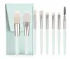 Set de 8 Mini Brochas de Maquillaje, Brocha para Sombras de Ojos, Brocha para Polvo Corrector, Set de Brochas Suaves para Principiantes, Herramienta de Belleza Transfronteriza