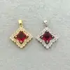 Fabricantes diretos comércio exterior novo pingente de colar multi-estilo pingente de zircônia microincrustada pingente de zircônia colorida design de nicho