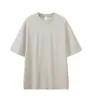 Camiseta Pesada de Hombro Hilo Doble 330G para Hombre Edición Amplia Holgada Moda Manga Corta Marca de Moda Camiseta Base 2025 Primavera y Verano